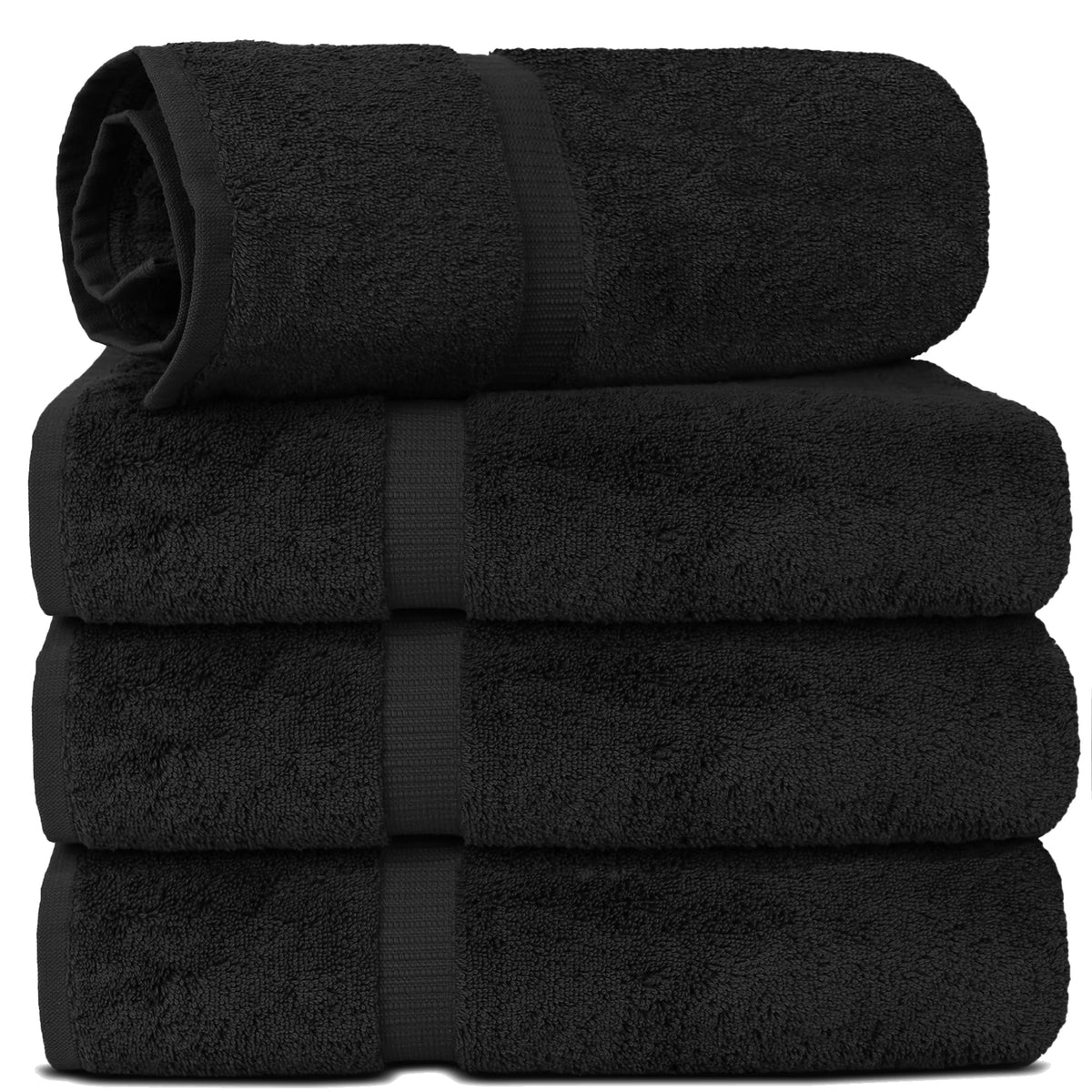 Chakir Turkish Linens black 30x60 extra-large towel offers bold style and size.