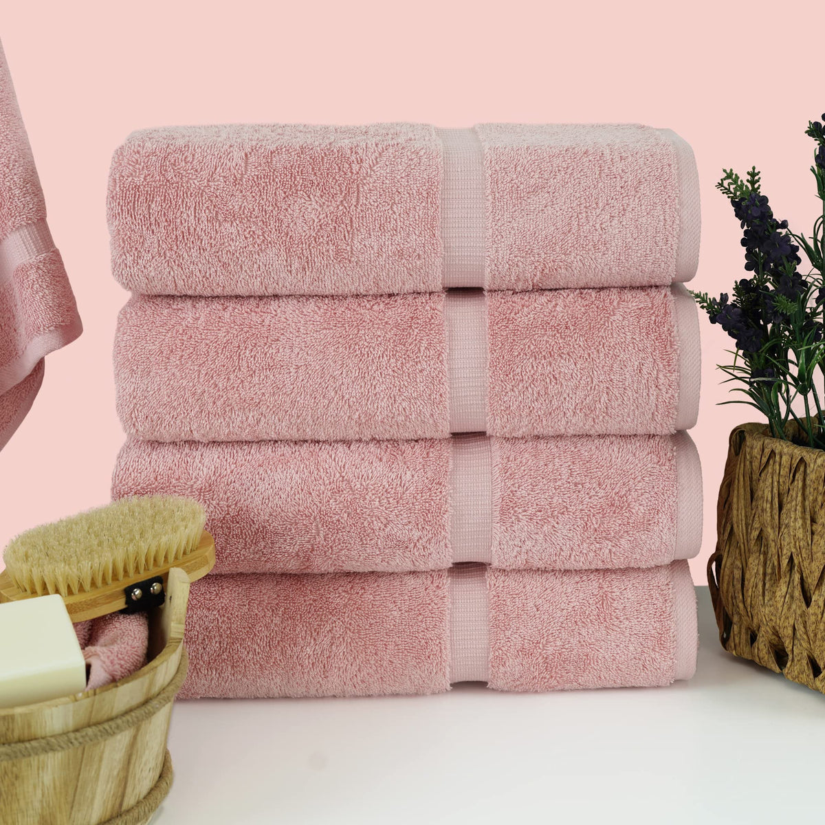 Chakir Turkish Linens cotton texture close-up shows soft, premium weave.