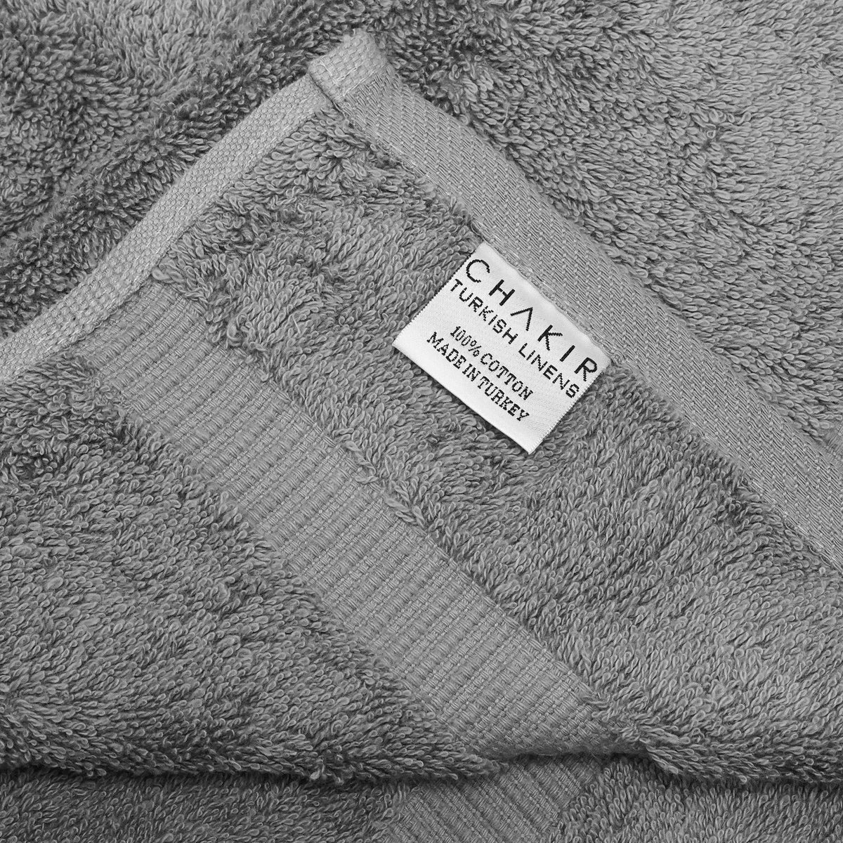 Chakir Turkish Linens double-stitched hem detail adds longevity for daily use.
