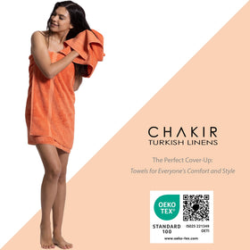 Chakir Turkish Linens double-stitched hem detail showcases long-lasting durability for daily use.