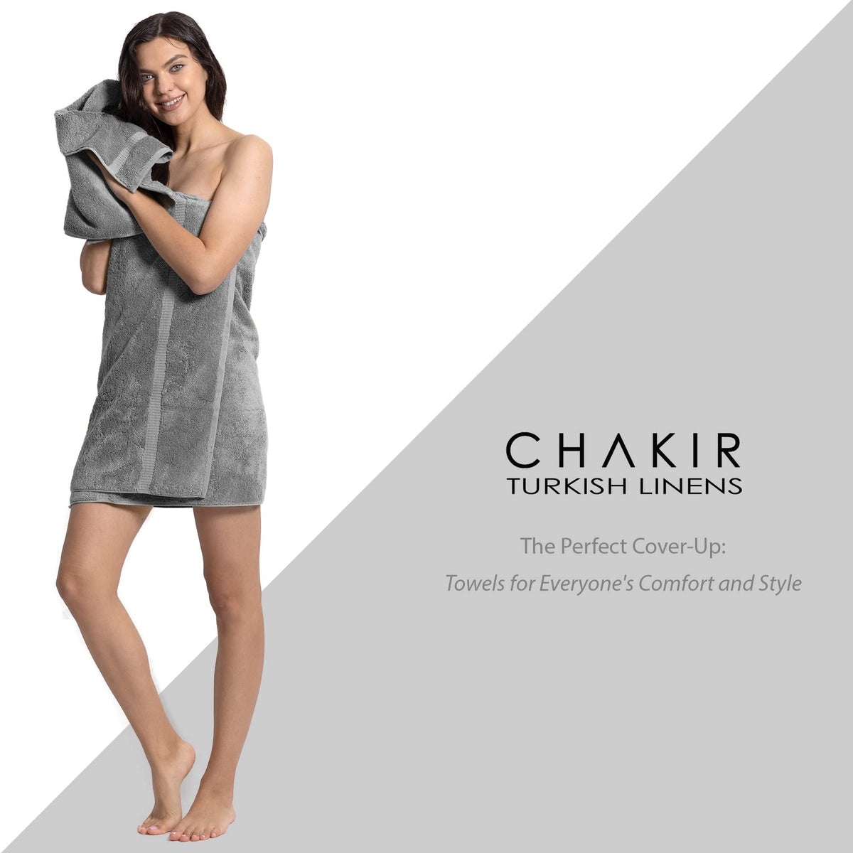 Chakir Turkish Linens towels with double-stitched hems, durable