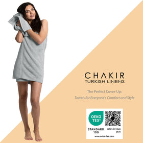 Chakir Turkish Linens double-stitched hem for lasting durability and washing ease