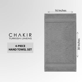 Chakir Turkish Linens easy-care towel in gray stays fluffy after washing.
