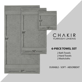 Chakir Turkish Linens gray gift-ready packaging makes a thoughtful present.