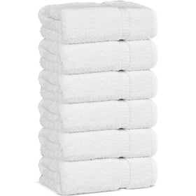 Chakir Turkish Linens hand towel close-up texture highlights absorbent softness for daily bathroom use.