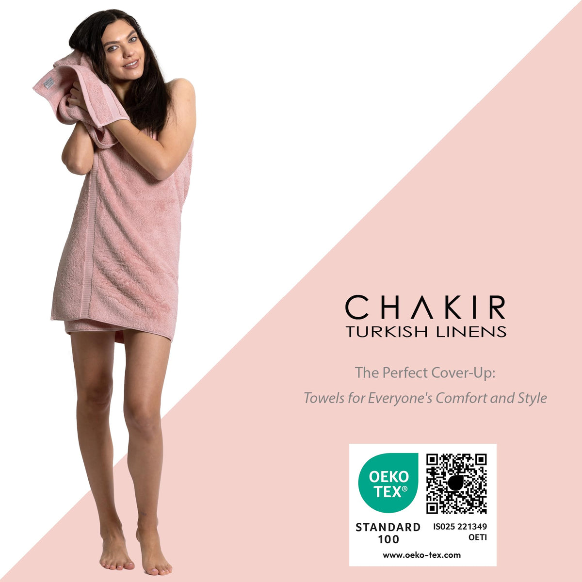 Chakir Turkish Linens double-stitched hem detail for durability.