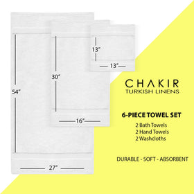 Chakir Turkish Linens set in a clean bathroom scene suggests spa-like everyday indulgence.