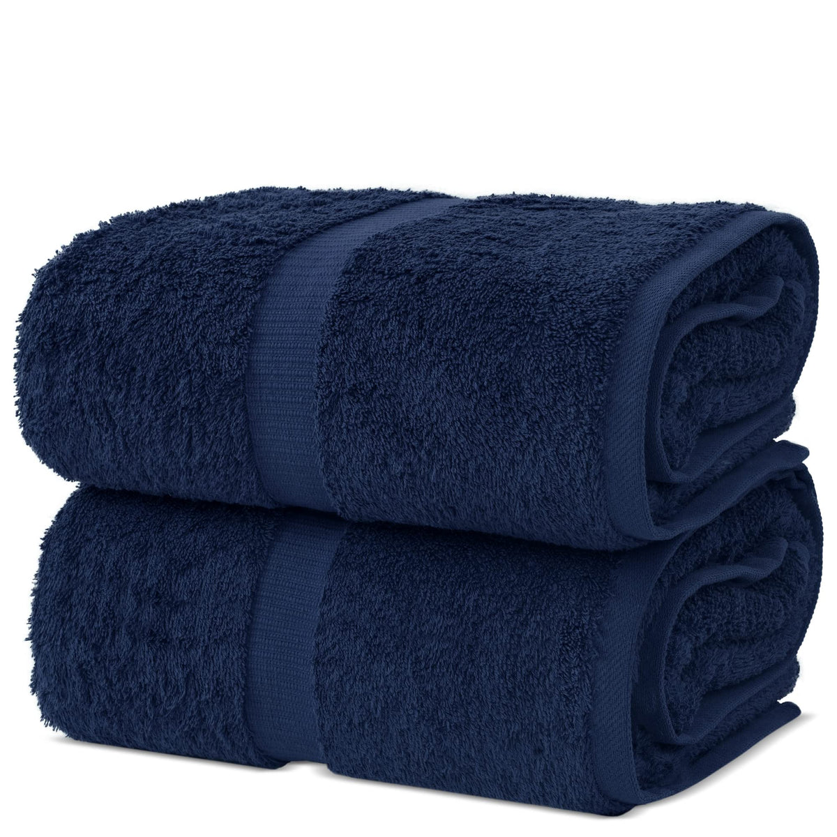 Chakir Turkish Linens navy bath sheet 35x70 for spa-like comfort at home.