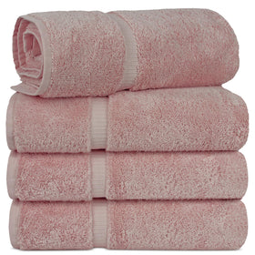 Chakir Turkish Linens pink towel set—luxury bathroom upgrade for daily comfort.