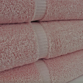 Chakir pink washcloths 13in x 13in—gentle exfoliation for face and body.