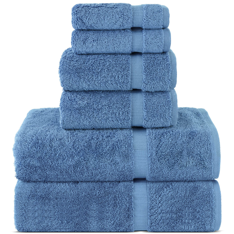 Chakir Turkish Linens wedgewood bath towels with plush softness and high absorbency