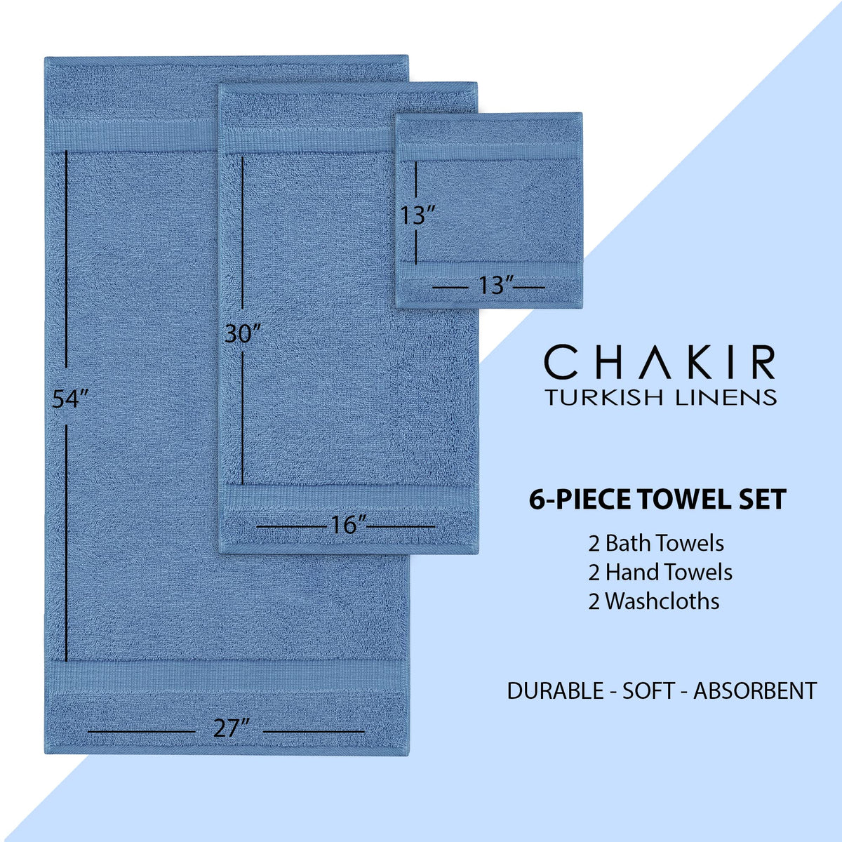 Chakir Turkish Linens wedgewood OEKO-TEX certified safety for family use