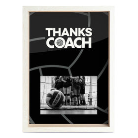 ChalkTalkSPORTS wooden-like frame adds bold volleyball style to any display.