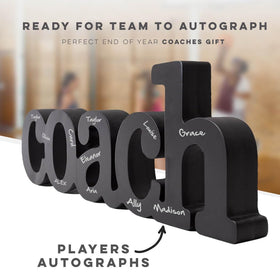 ChalkTalkSPORTS wall-mount capable coach sign adds decor and motivation