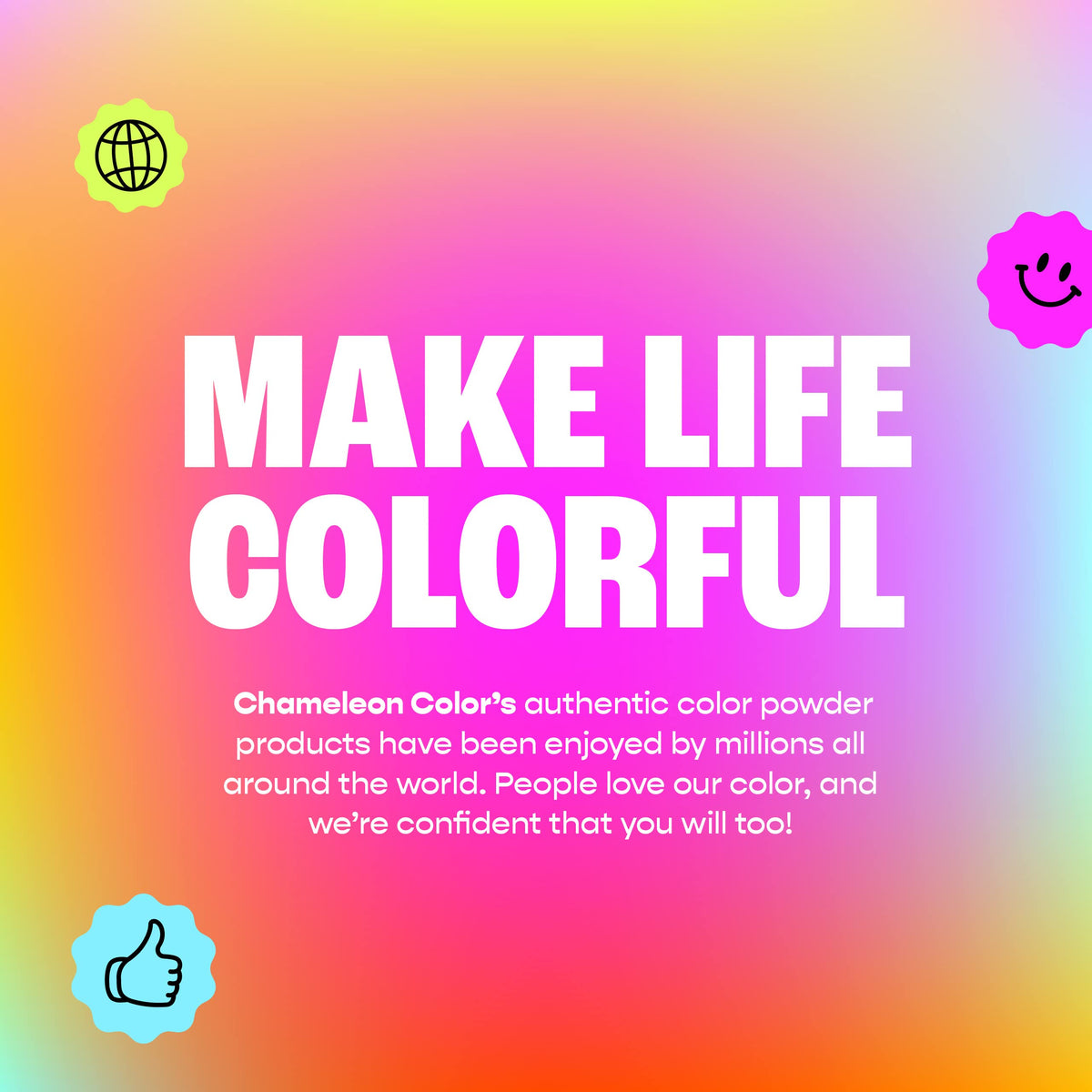 Chameleon Colors 100g navy powder packet with bold contrast for color wars