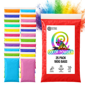 Chameleon Colors 100g red powder packet for vibrant color runs and outdoor celebrations