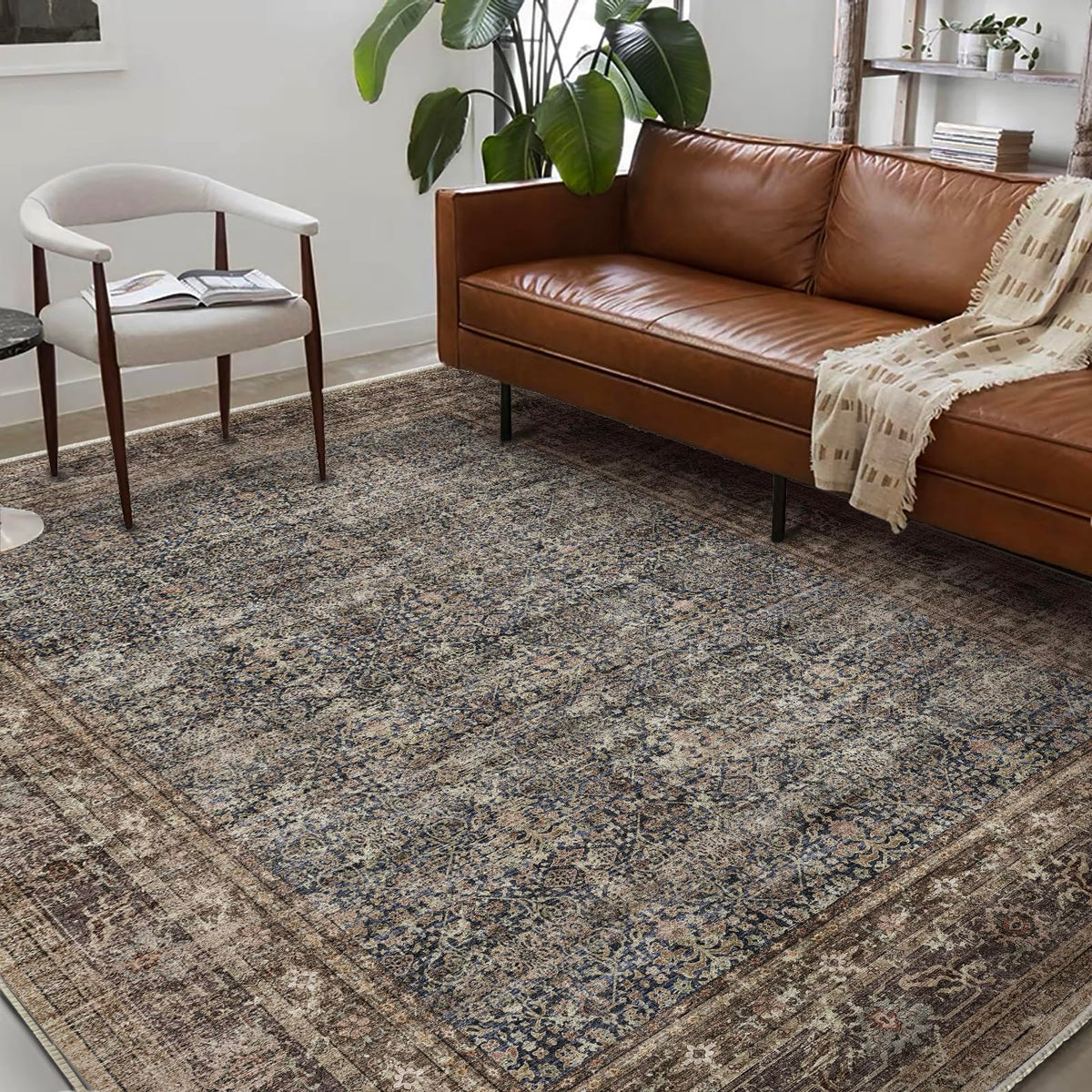 CHAMPLANT rug with non-slip backing keeps floors safe and stable.