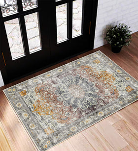 CHAMPLANT area rug 2x3 with soft faux wool fibers for cozy feet.