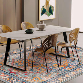 CHAMPLANT low-pile rug with non-slip backing keeps floors secure in entryways and living areas.