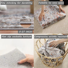 Champlant machine-washable rug simplifies cleaning after daily use