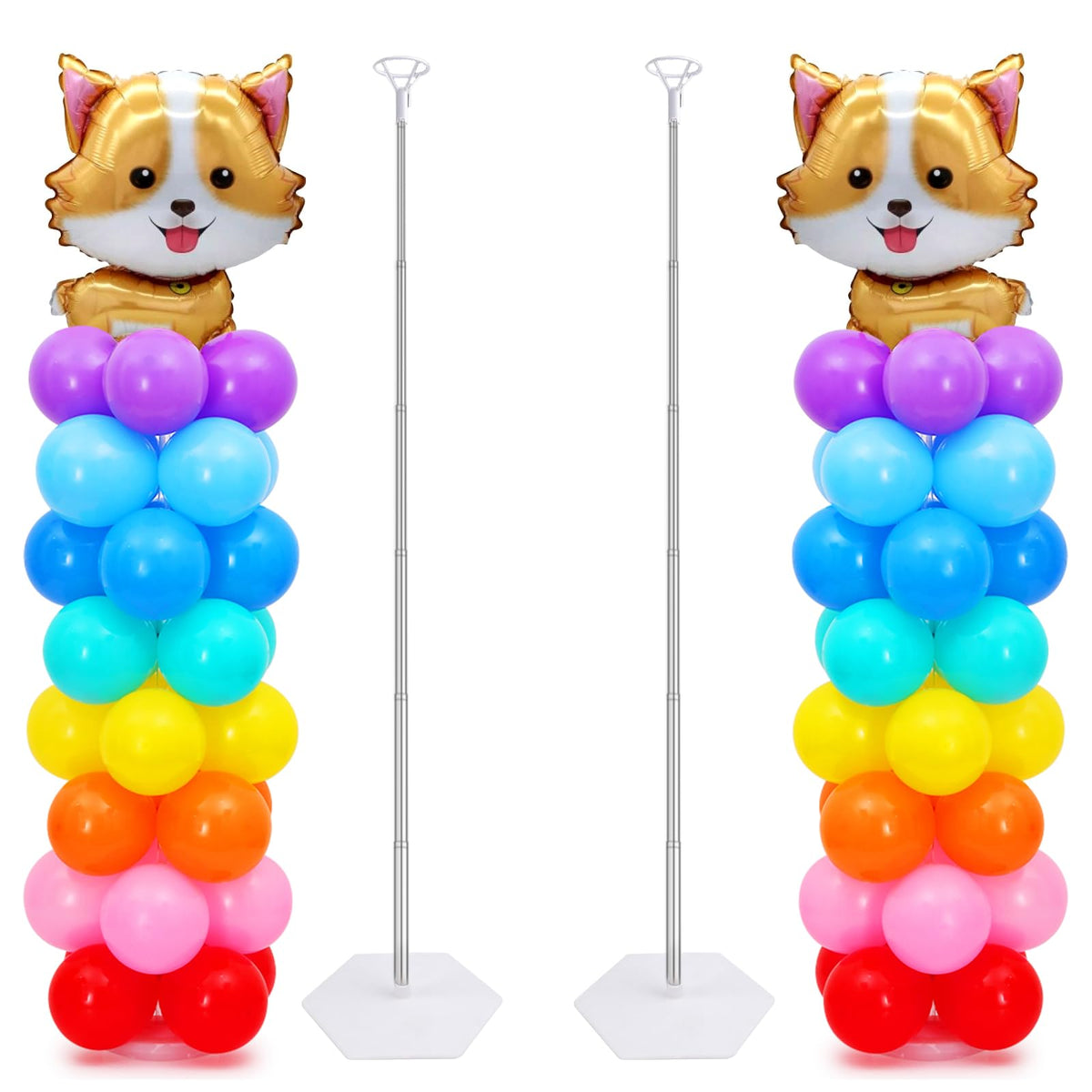Chamvis balloon column base stand provides stable centerpiece foundation.