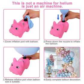 Chamvis electric pump inflates hundreds of balloons safely and quietly.