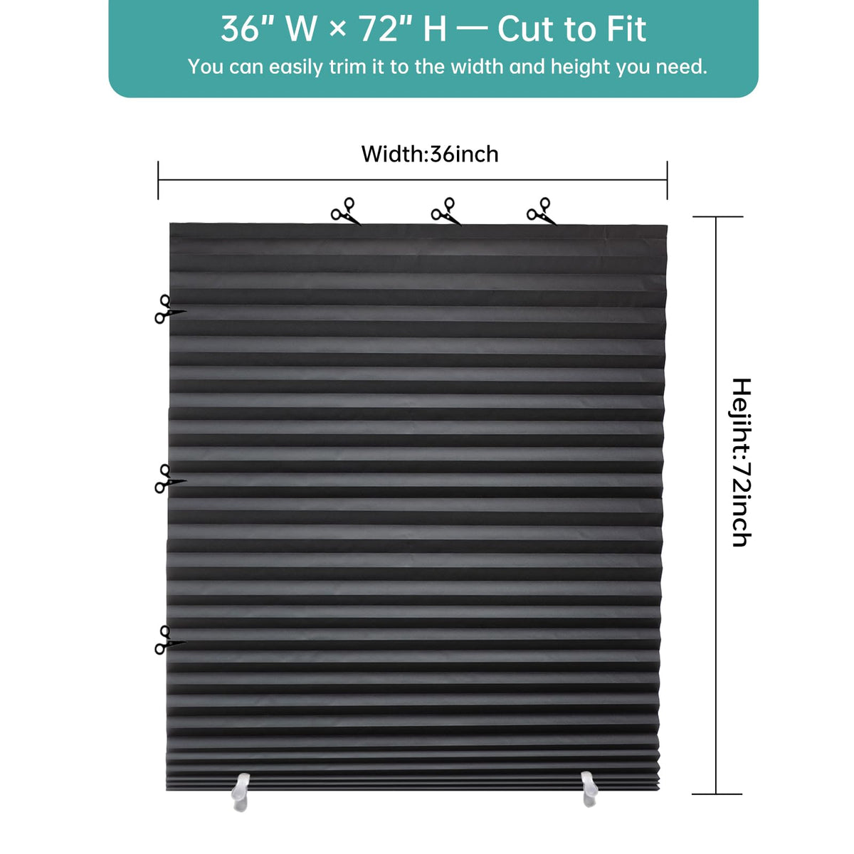 Changshade 6-pack pleated shades in brown, warm privacy and soft daylight diffusion.