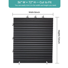 Changshade 6-pack pleated shades in brown, warm privacy and soft daylight diffusion.