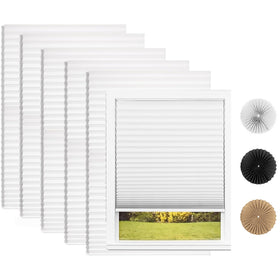 Changshade 6-pack pleated shades provide simple privacy with no tools needed.