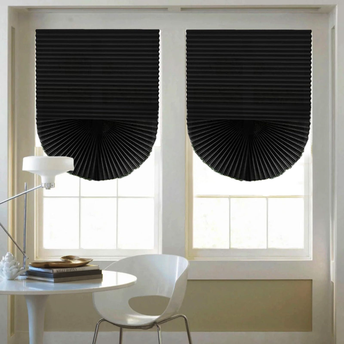 Changshade adhesive stick-on installation demonstrates quick drill-free setup on clean window frames.