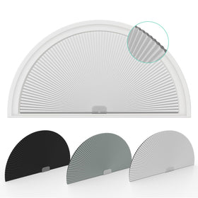 Changshade arch blackout shades for half-moon windows block light for serenity