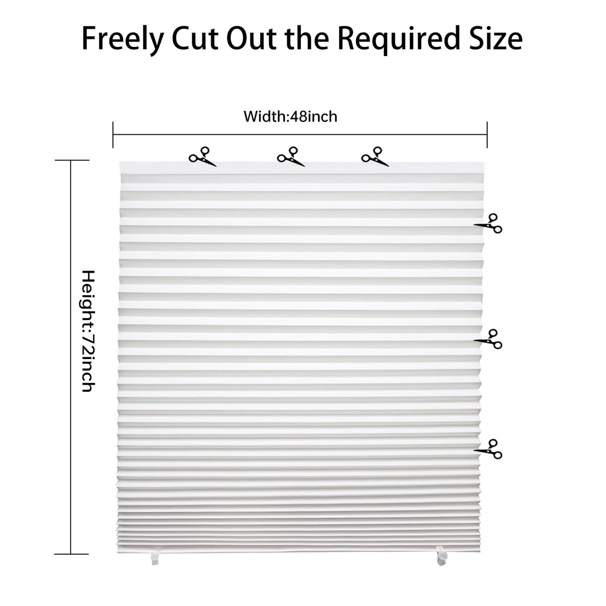Changshade cordless pleated blind ensures safe use around kids and pets.