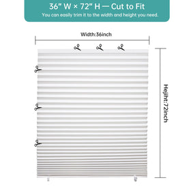 Changshade cut-to-size shades adapt to any window width and height.