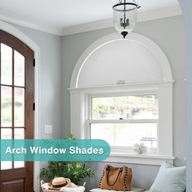 Changshade no-drill arch window shade simplifies installation while delivering blackout