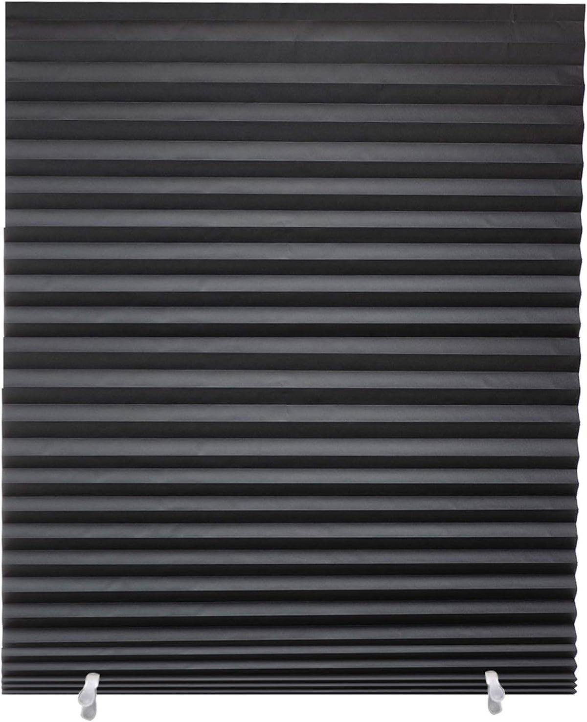 Changshade pleated blackout shade on window for privacy and sun control.