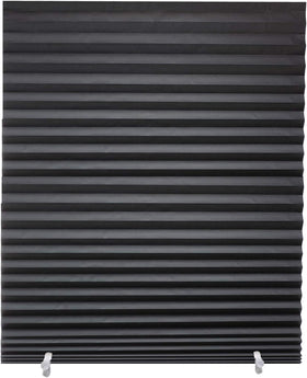 Changshade pleated blackout shade on window for privacy and sun control.