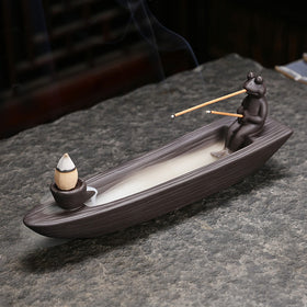 ChangWanna waterfall smoke diffuser enhances yoga and meditation practice.