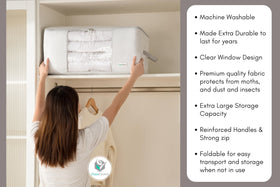 Chaos Cleared storage in closet stacks neatly for organization