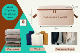 Chaos Cleared wool sweaters in bag demonstrate safe, dust-free storage