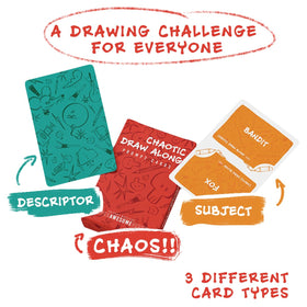 CHAOTIC DRAW ALONG 105 prompts deck sparks artists and students creativity