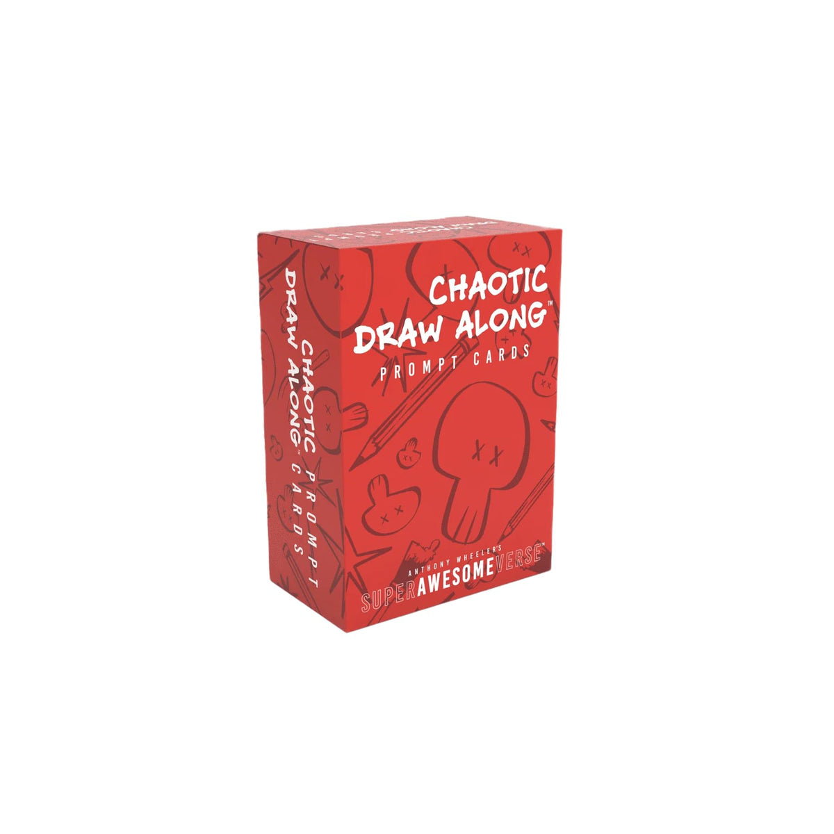 CHAOTIC DRAW ALONG prompt cards deck for spontaneous doodles and inspiration