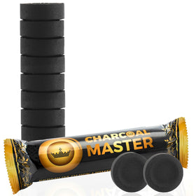 Charcoal Master 40mm discs fit standard incense setups.