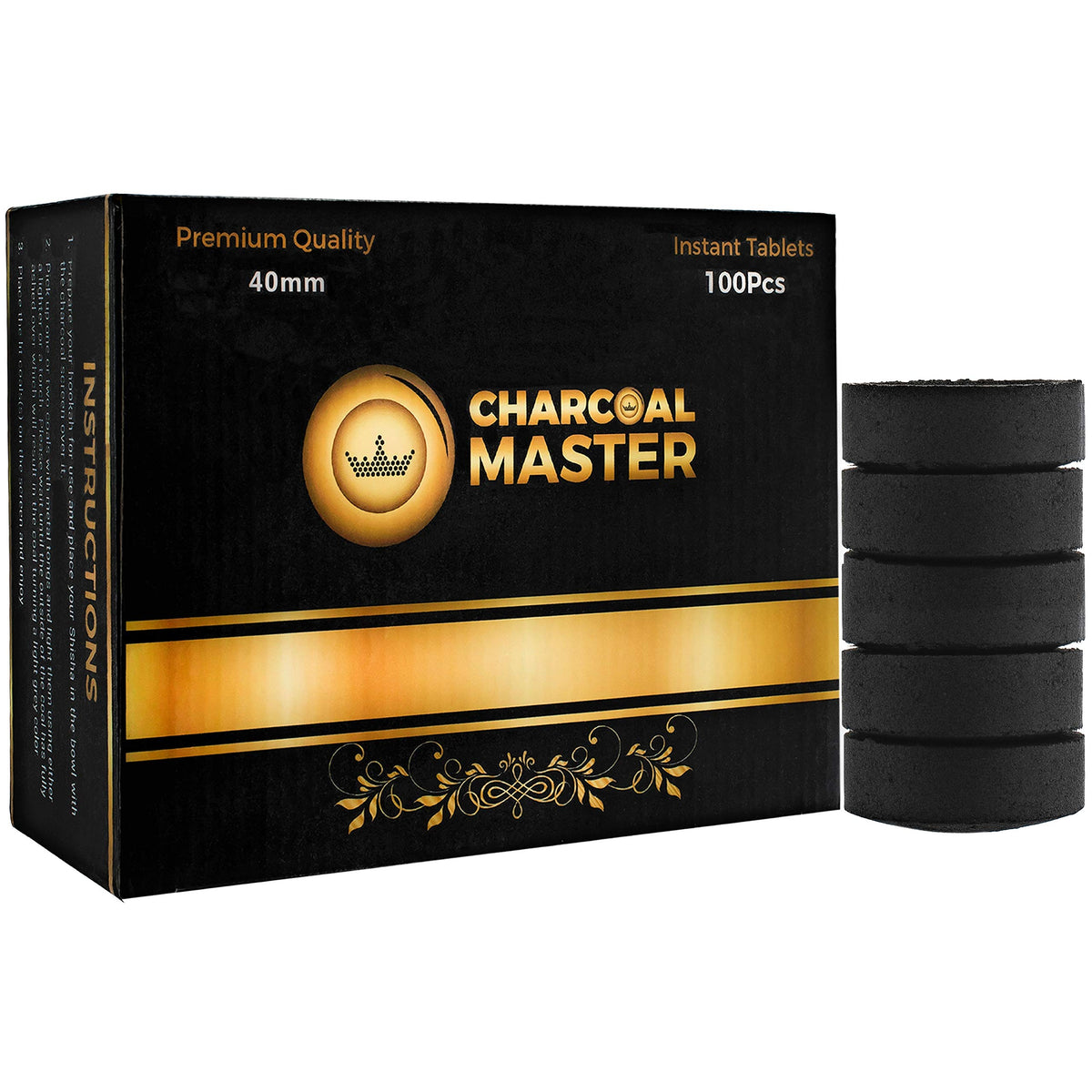 Charcoal Master quick light disk 40mm for easy incense burning.
