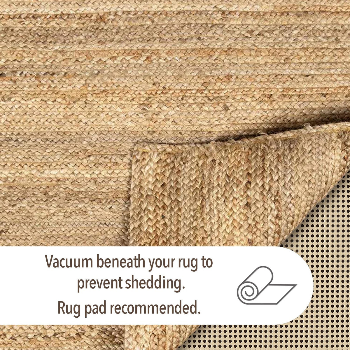 Chardin home durable reversible jute rug supports even wear in high-traffic areas.