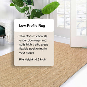 Chardin home vintage boho entryway rug enhances natural texture and charm.