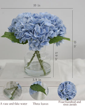 CHASMILE decorative vase hydrangea centerpiece brightens any space.