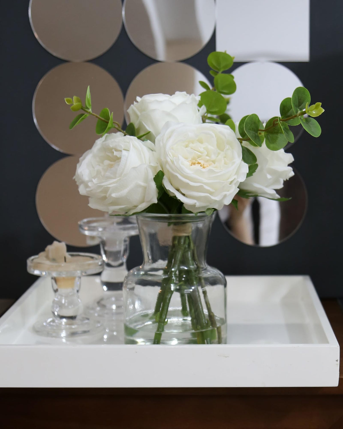 CHASMILE living room decor with reusable faux flowers for daily charm.