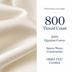 CHATEAU HOME COLLECTION 800TC queen sheets OEKO-TEX certified for skin-friendly use