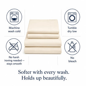 CHATEAU HOME COLLECTION 800TC queen sheets durable wash tested for longevity