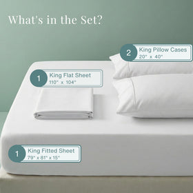 CHATEAU HOME COLLECTION 800TC sateen weave sheets offering durable hotel-quality feel.